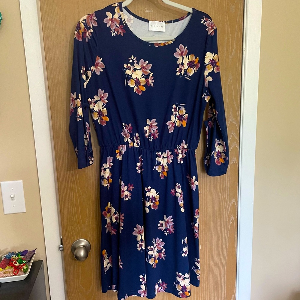 French Grey Murphy Brushed Knit Dress